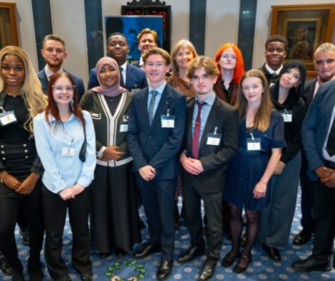 Aspire pilot mentors and mentees in the Courtroom of Haberdashers Hall