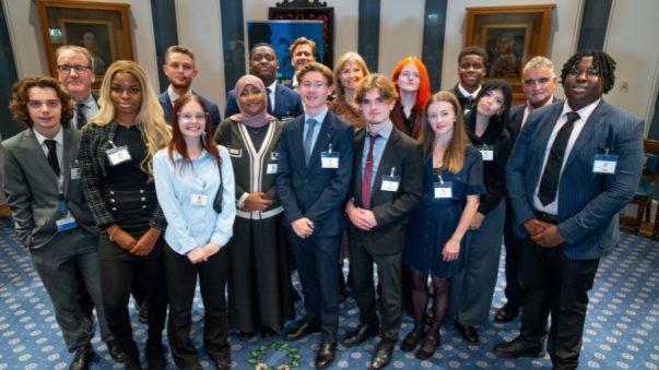 Aspire pilot mentors and mentees in the Courtroom of Haberdashers Hall